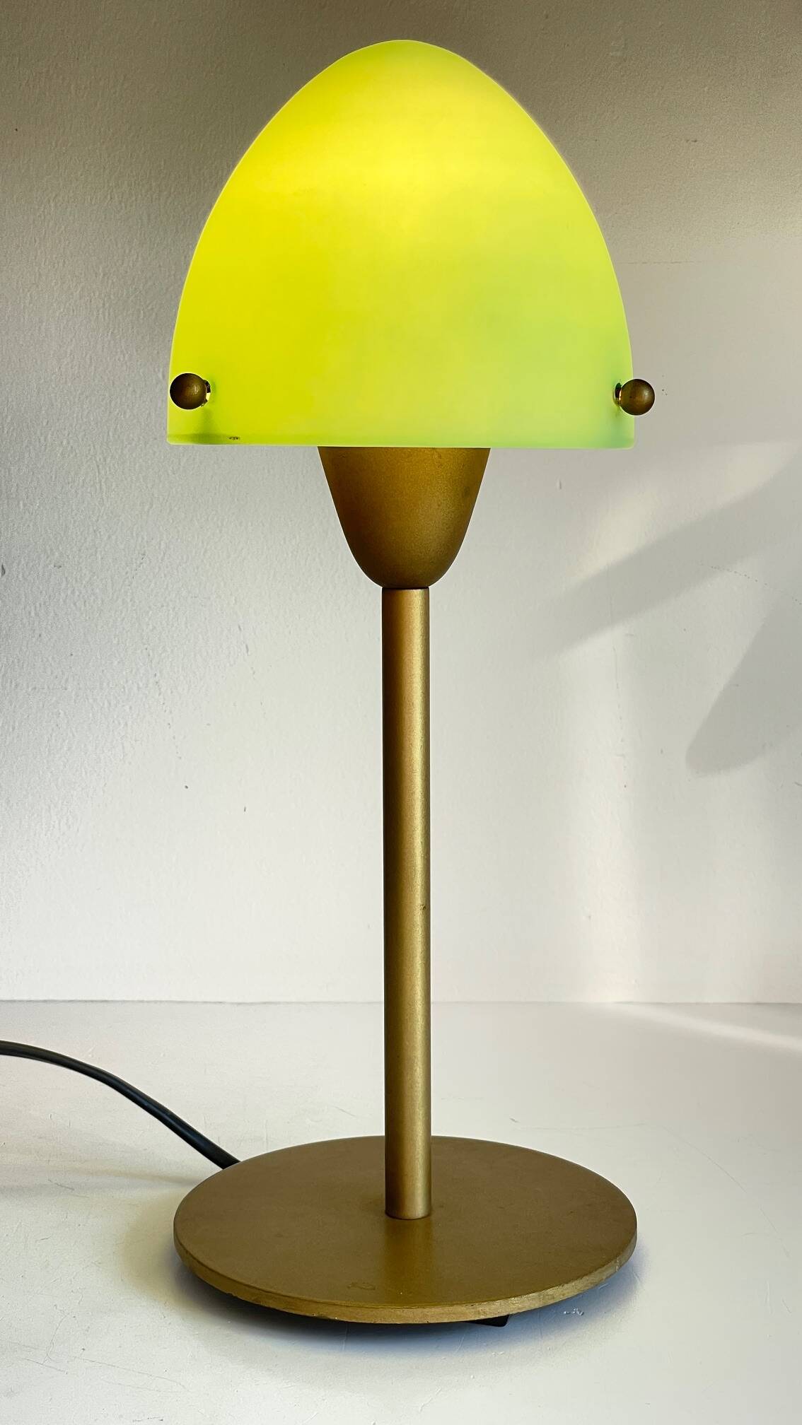 Mushroom lamp sce opaline glass vintage