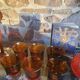 6 tasses vintage en verre ambré Duralex, Espagne