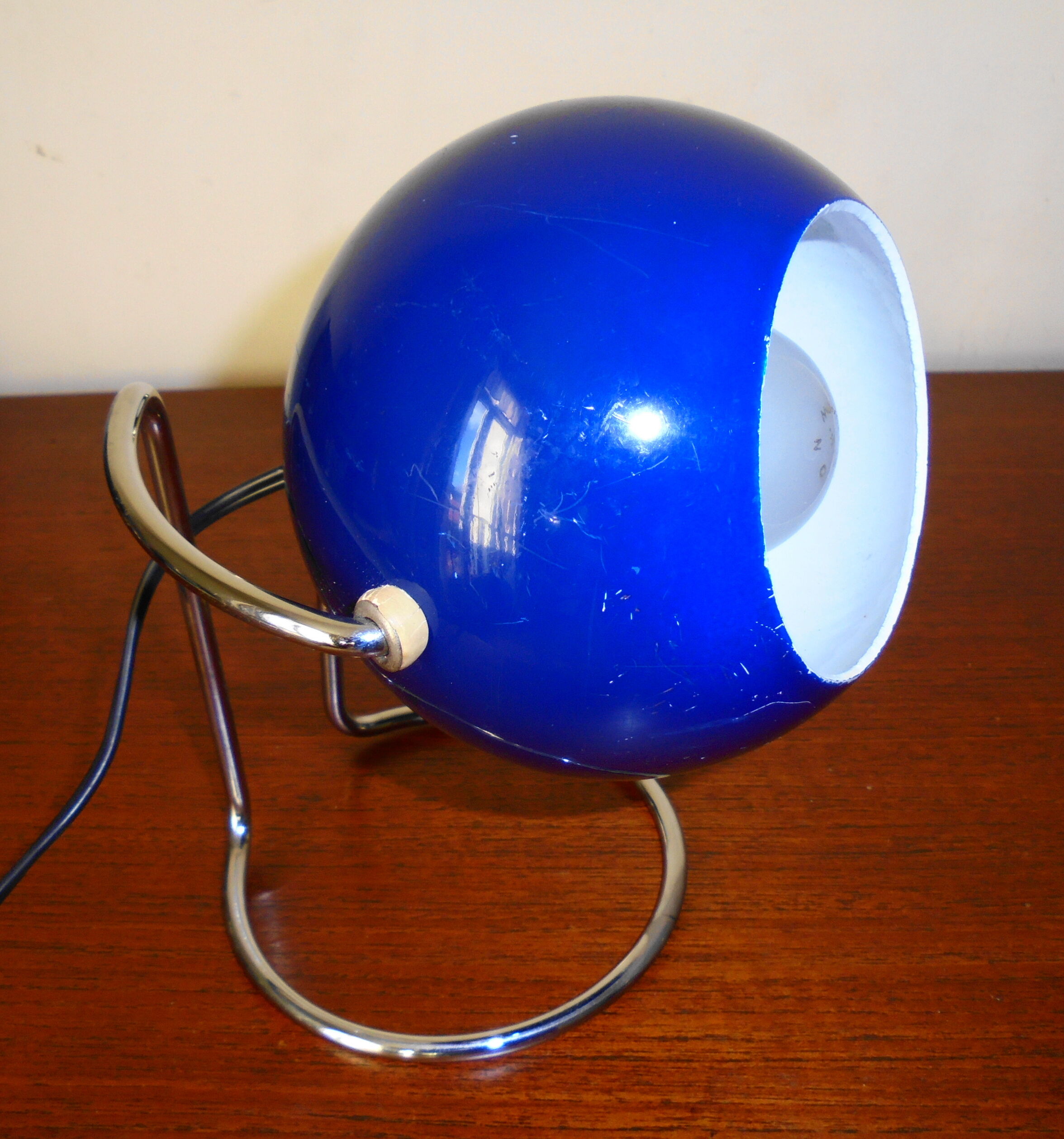Pair of Eyeball bedside lamps from the 70s
