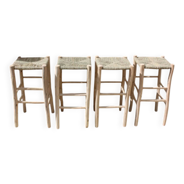 4 Tabouret artisanal marocain 60x30cm