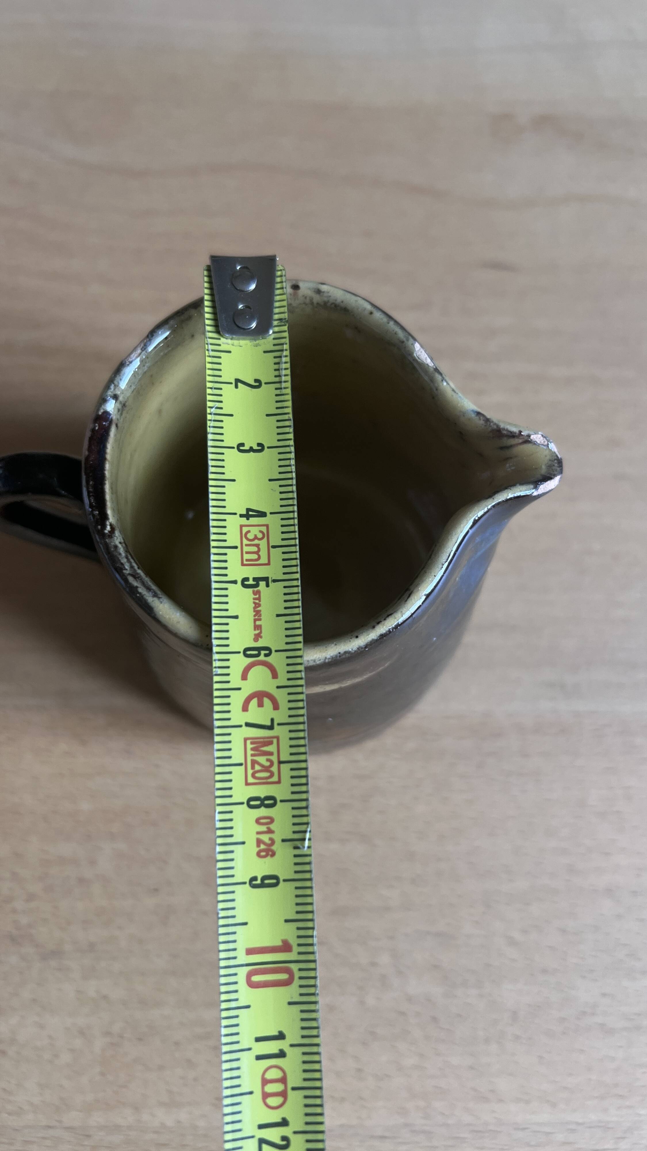 Pot à lait jaspé vintage Vallauris