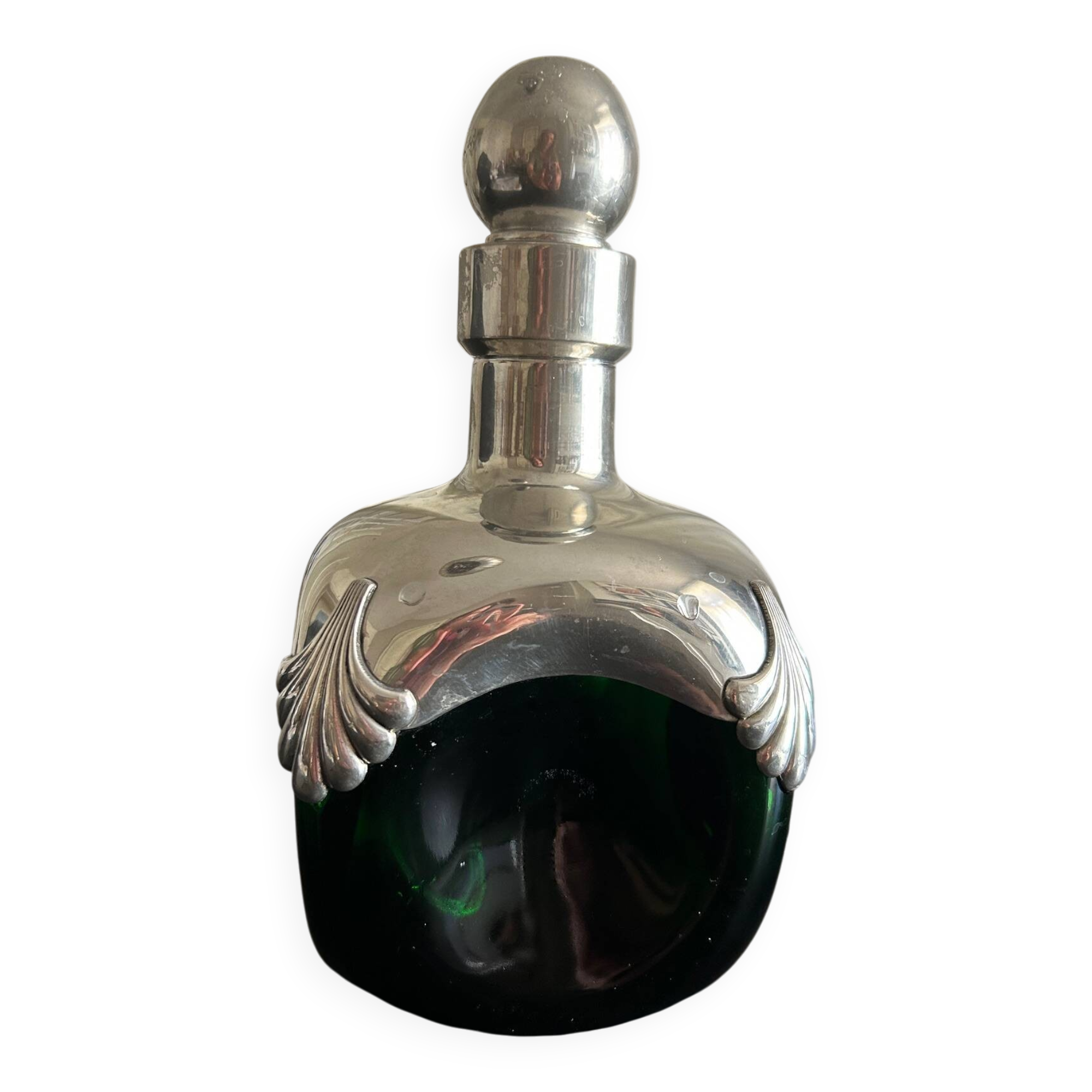 1970s chrome and glass carafe