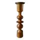 Turned wooden candle holder, circa 1960, Scandinavian style