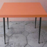 VINTAGE DESSERT TABLE - 70S - WOOD AND METAL