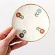 Set of 4 coasters + 1 plate, Winterling Bavaria porcelain, 1960s