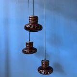 Ceramic pendant lamp West Germany Cascade
