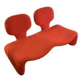 SOFA "DJINN" BY OLIVIER MOURGUE EDITION AIRBORNE - ORANGE-RED