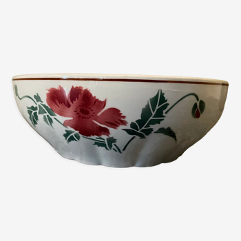 Salad bowl "HBCM, Montereau, France" diam 21 cm