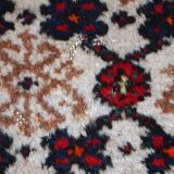 Vintage Persian Carpet Hamadan handmade 80cm x 207cm 1960s, 1C378