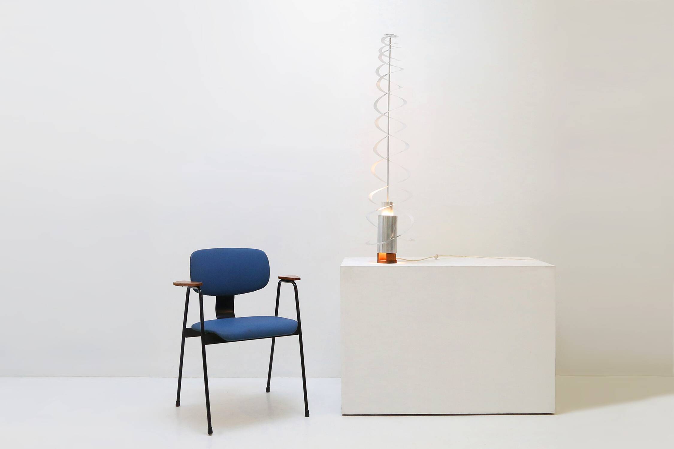 Kinetic Spiral Light Sculpture from Werner Epstein, 1972