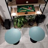 Set of postmodern side tables. Porada Arredi home.