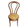 Bistro chair in bent beech and canework