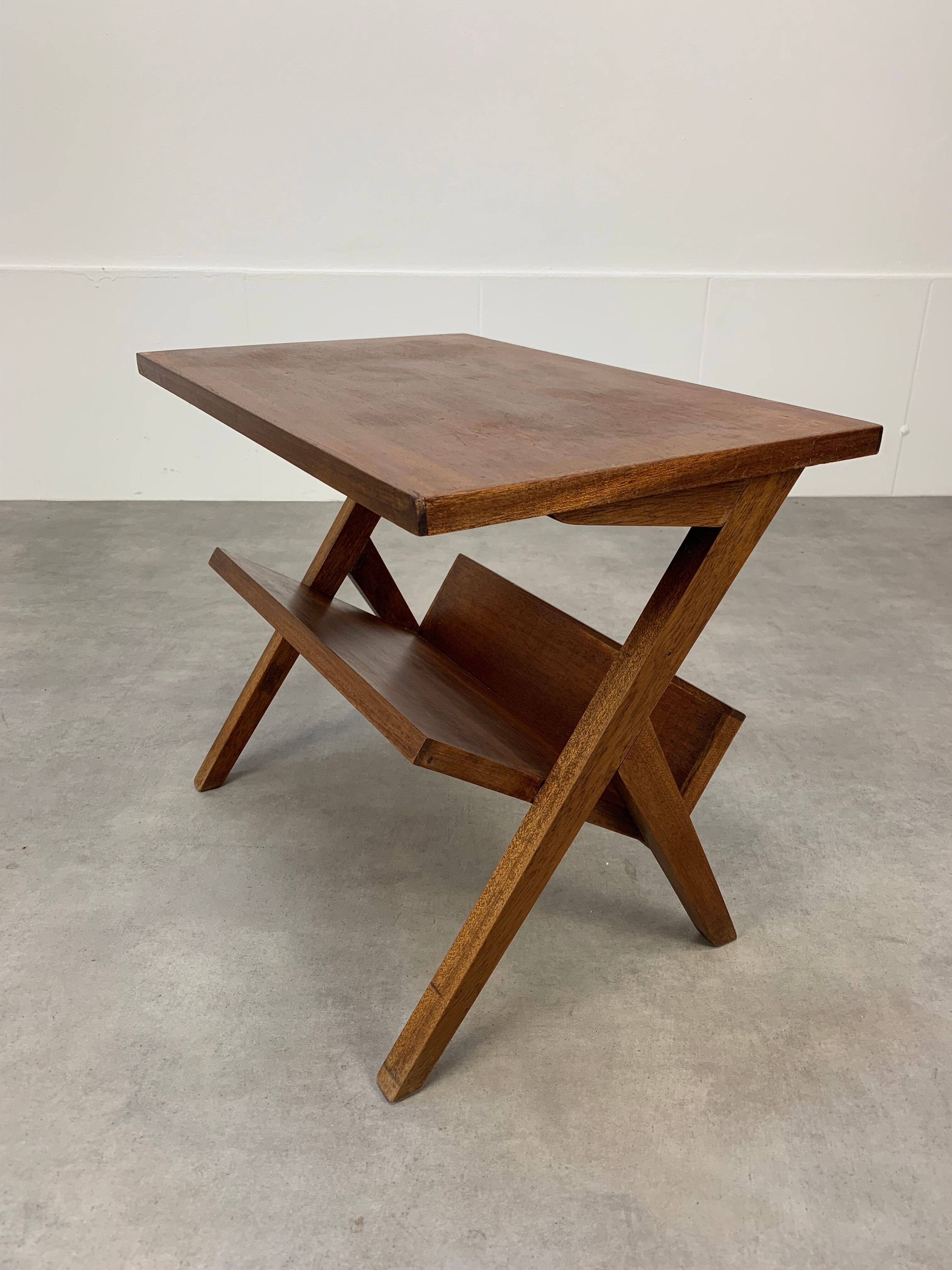 Side table feet compass door book 50s