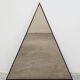 Modern mid-century triangular mirrors in bronze, 1950s