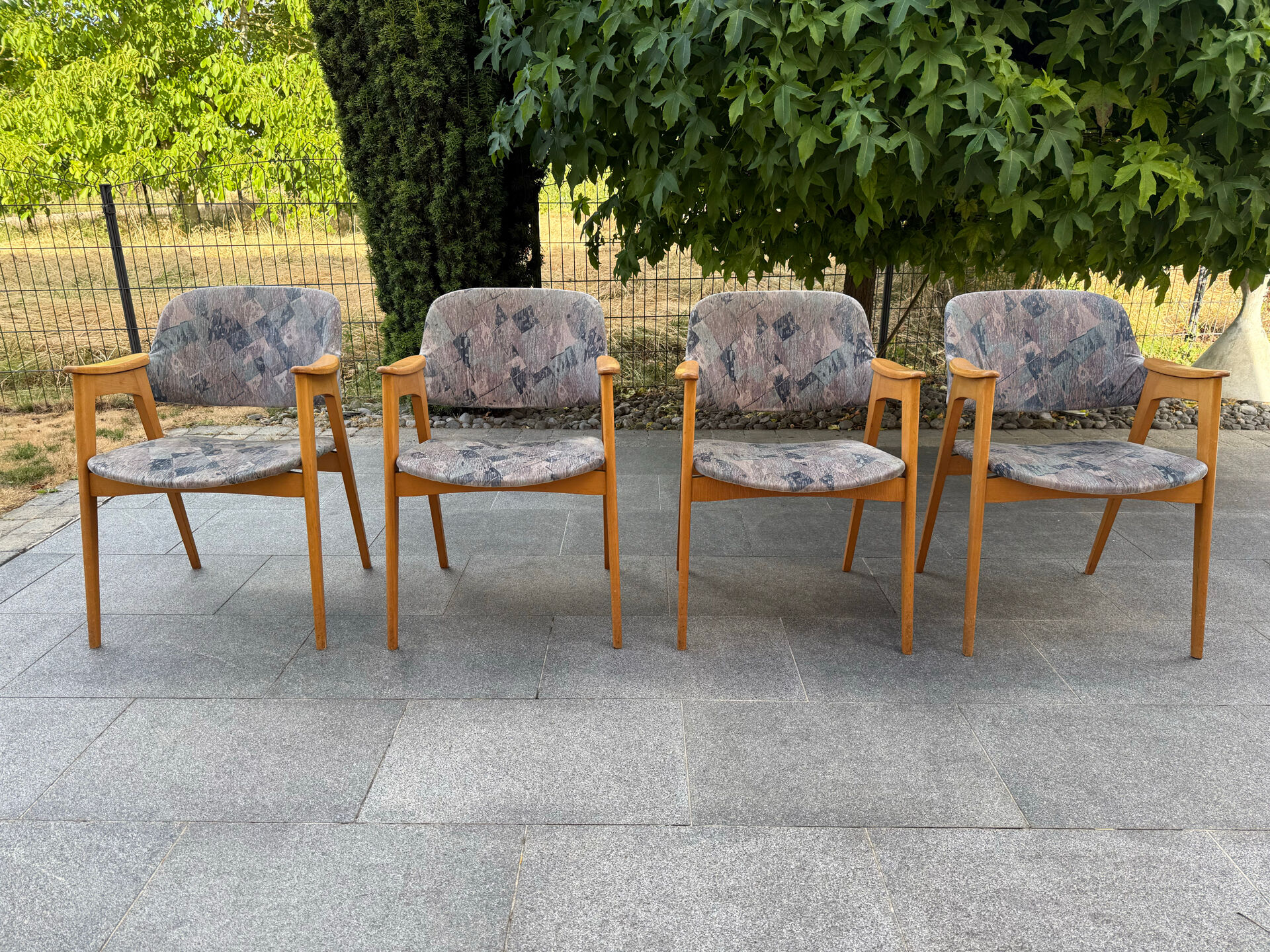 Set of 4 armchairs from the 1960s.