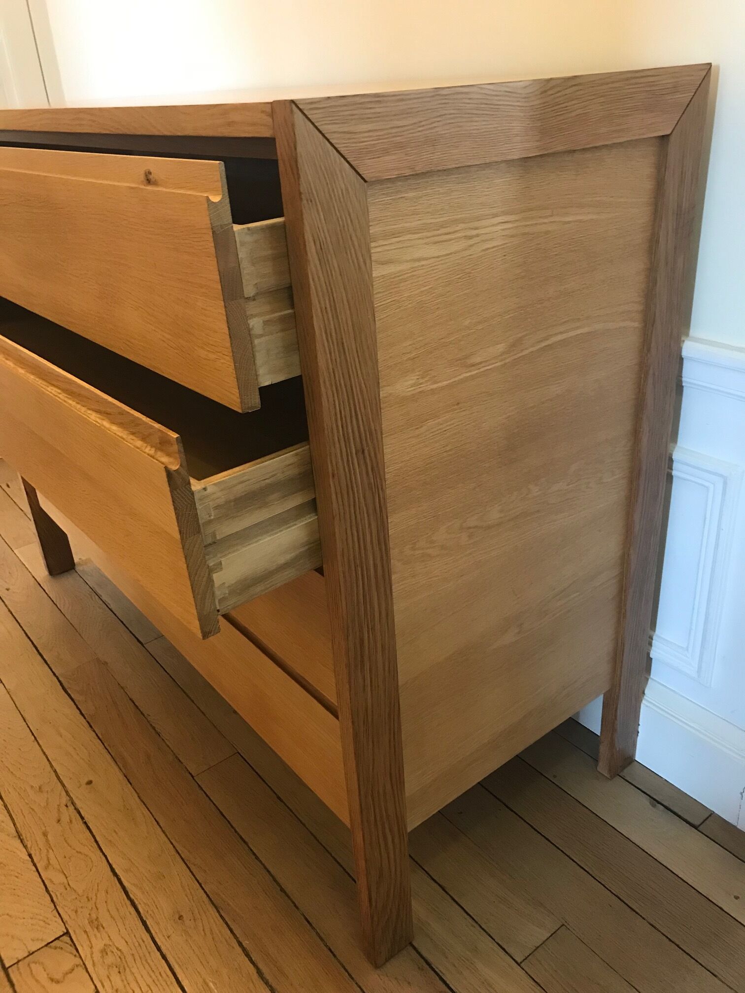 Chest of drawers 4 drawers in solid wood