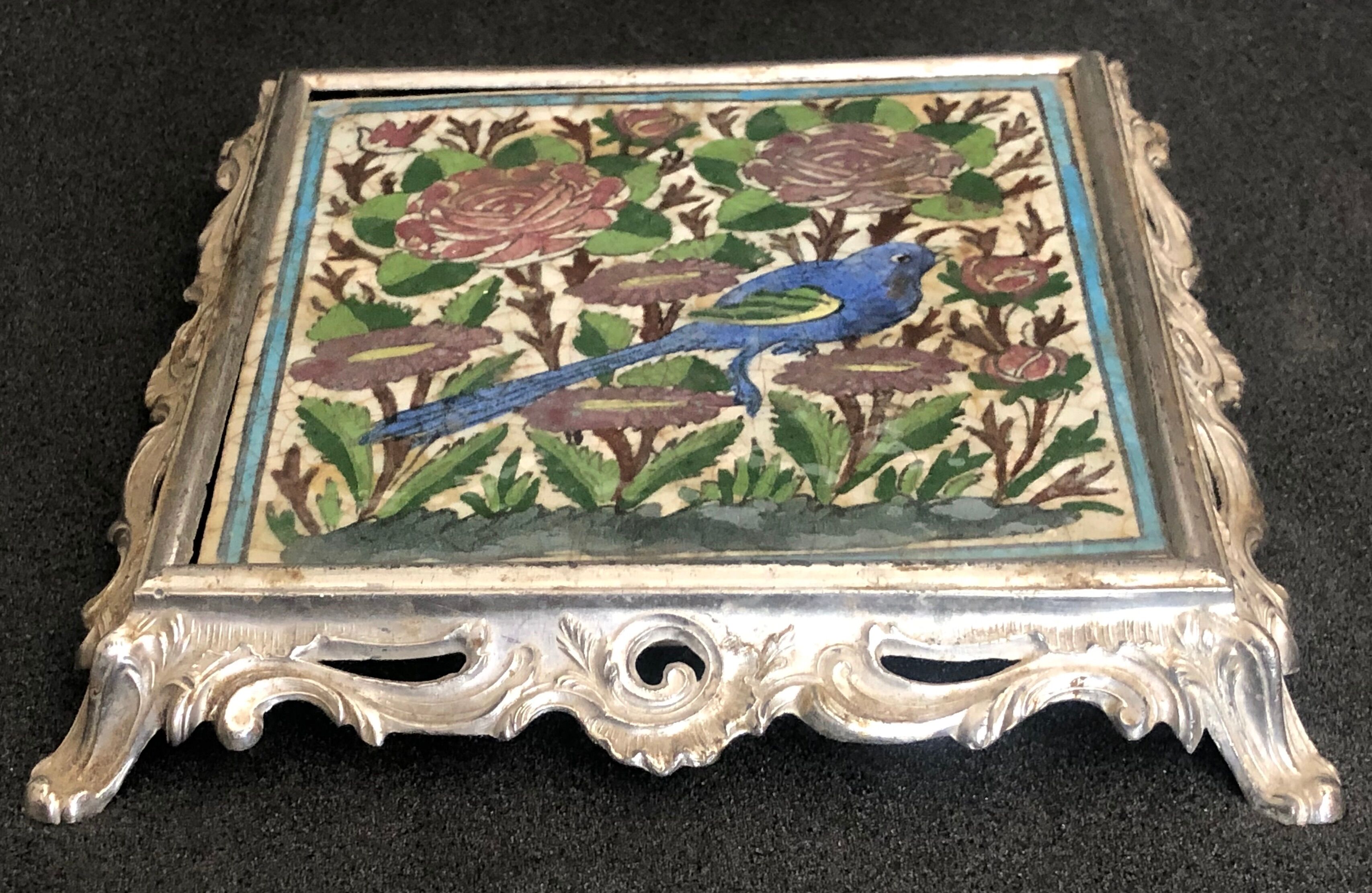 Under plat ceramic tile 19th