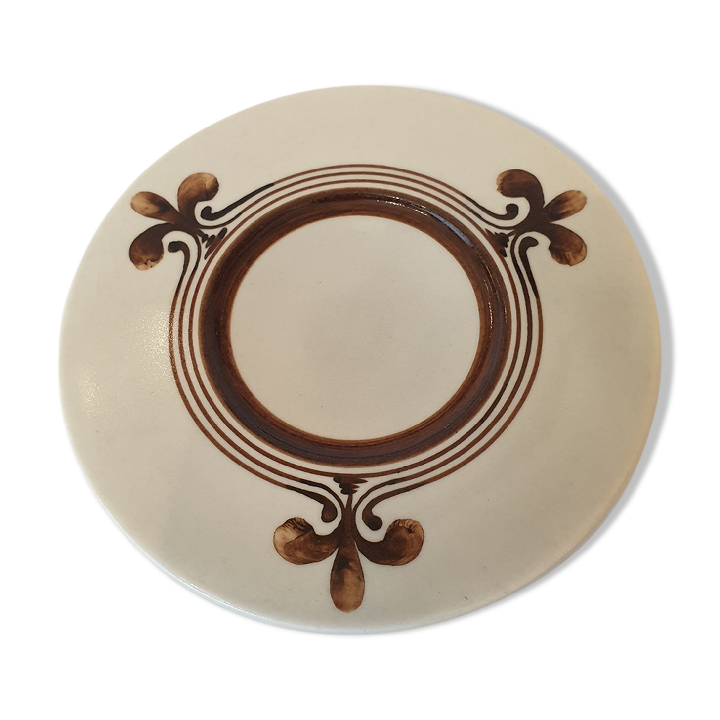 Plate saucer rosenthal germany siena brown 1970s