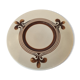 Plate saucer rosenthal germany siena brown 1970s