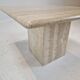 Italian coffee table in travertine, 1980s