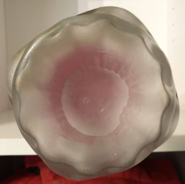 Vase verre émaillée Legras