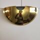 40 cm half-moon brass wall light