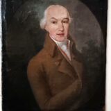 An old portrait of a gentleman dating from the late 18th century
