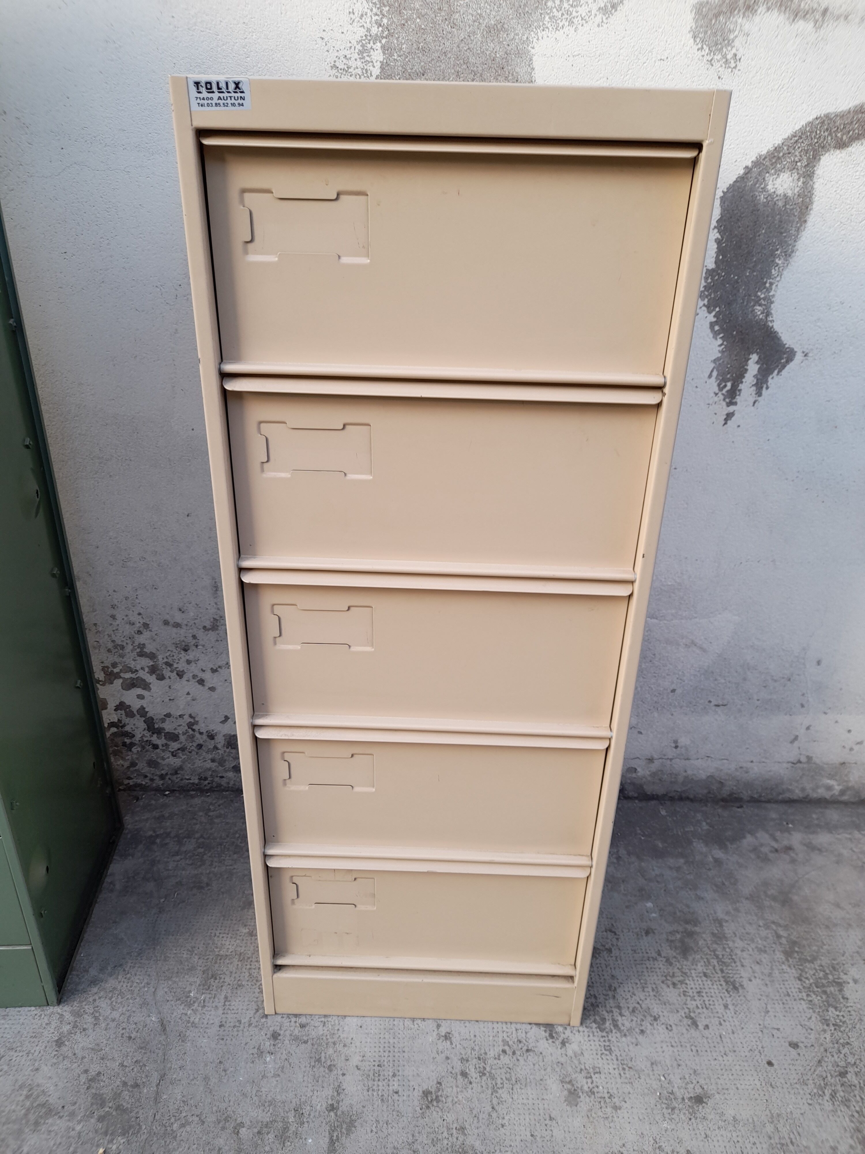 Tolix iron claplet cabinet