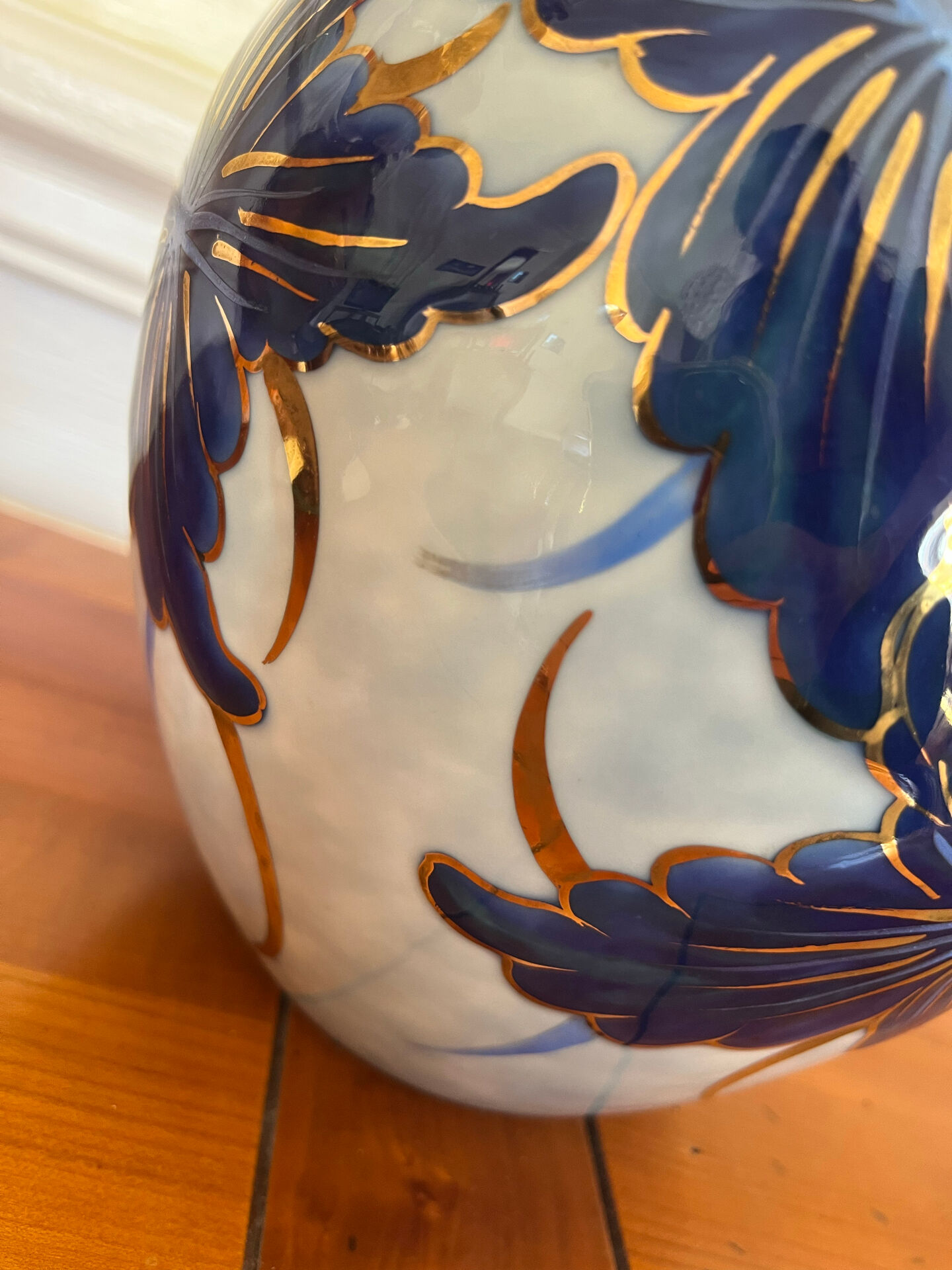 Limoges porcelain vase signed by Camille Tharaud