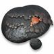 Set of brutalist wall sculptures signed B + D, circa 1965–1975.