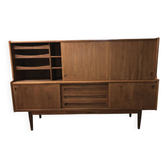 Scandinavian high sideboard samcom edition in teak 1960