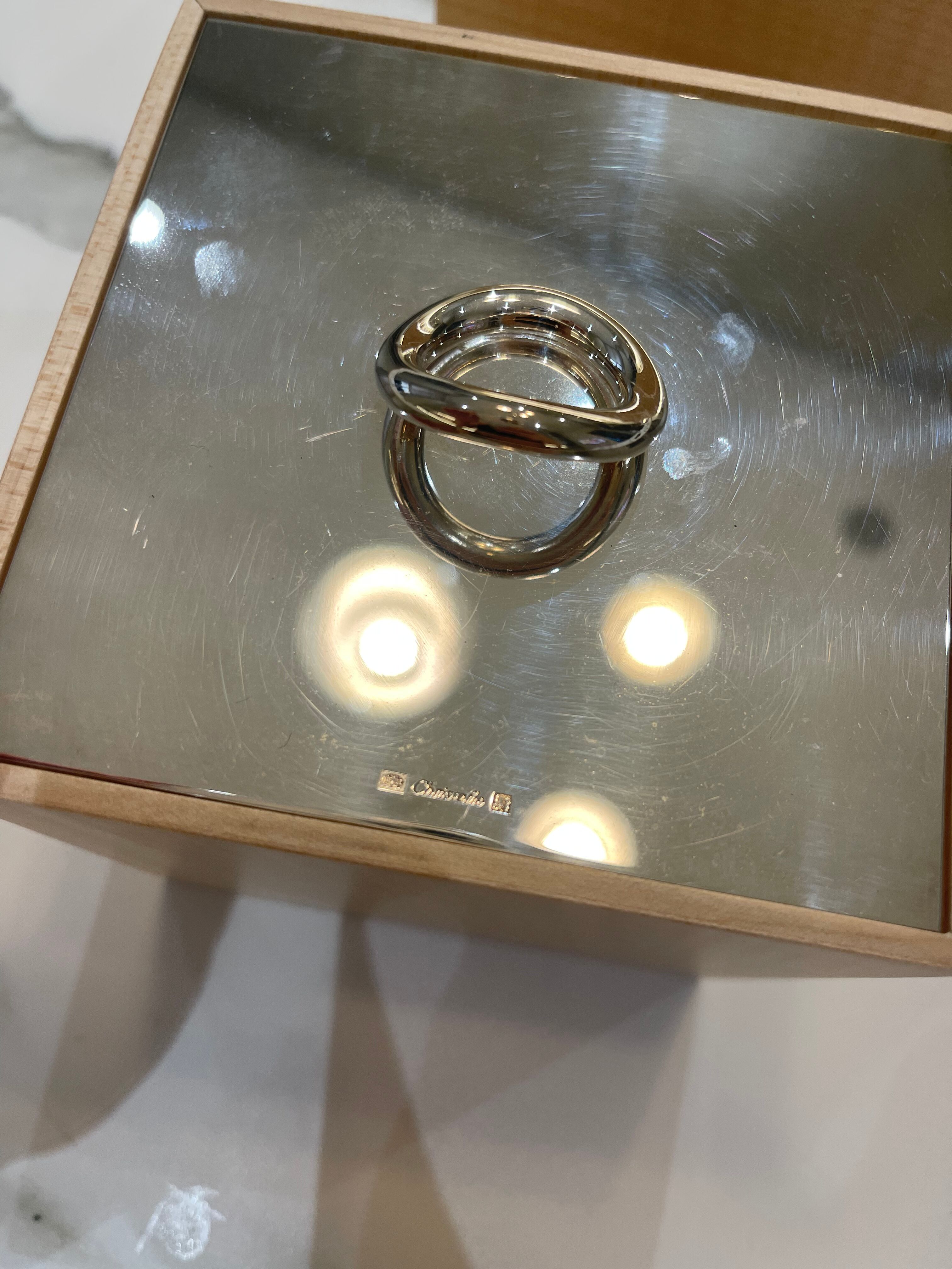 Cristophle wooden box and silverware