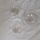3 old bubbled glasses large model early XXth