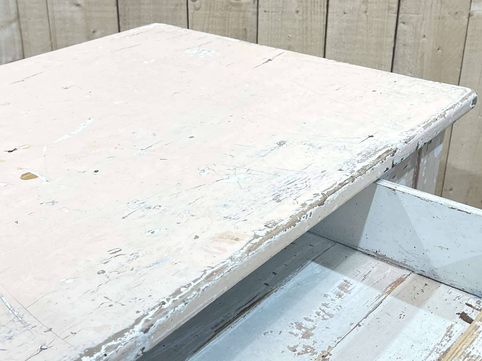 Beech desk table from the 1950s