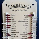 Pense-bête commissions en métal