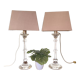 Pair Val Saint Lambert table Tiffany Lamps by Ingo Mauro