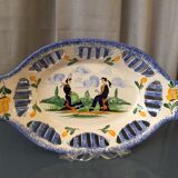 Coupe a fruits gabriel fourmaintraux breiz pierrick a decor d'un couple de bretons