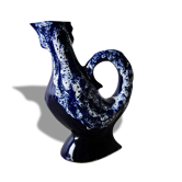 Blue white vase Vallauris