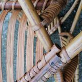 Vintage rattan armchair by Dirk Van Sliedregt for Rohe Noordwolde.