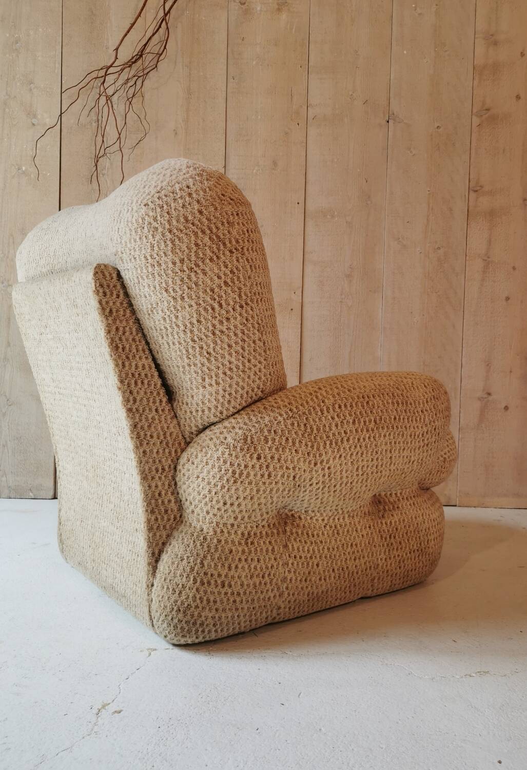 Tweed armchair