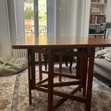 Scandinavian folding teak dining table