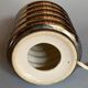Bibendum chrome ceramic lamp 1970