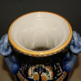 Baluster vase in Gien, renaissance decoration