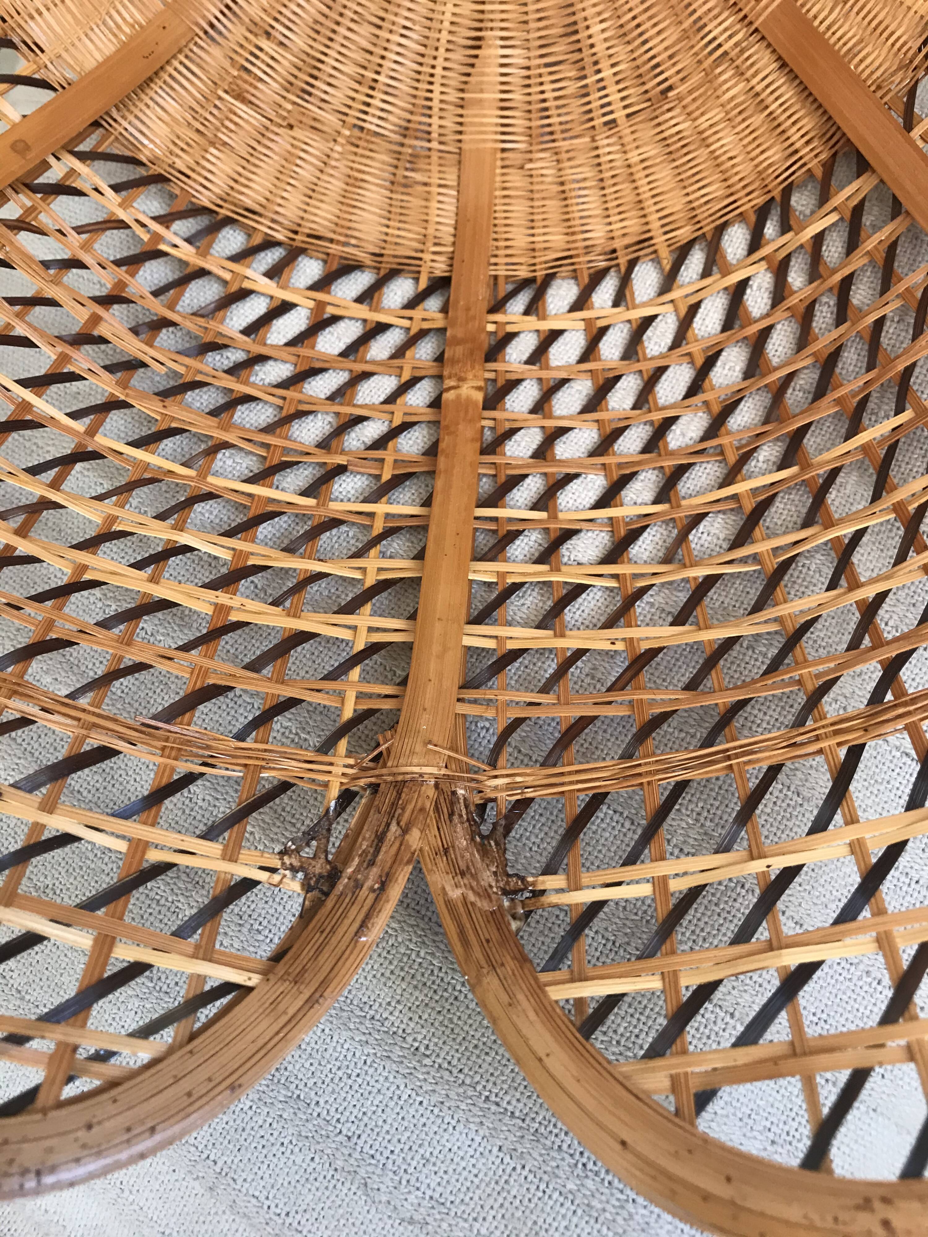 Vintage rattan hanging