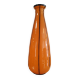 Vase en verre opaliné orange