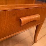 A pair of bedside tables by Axel Larsson, Bodafors, Sweden, 1940s.