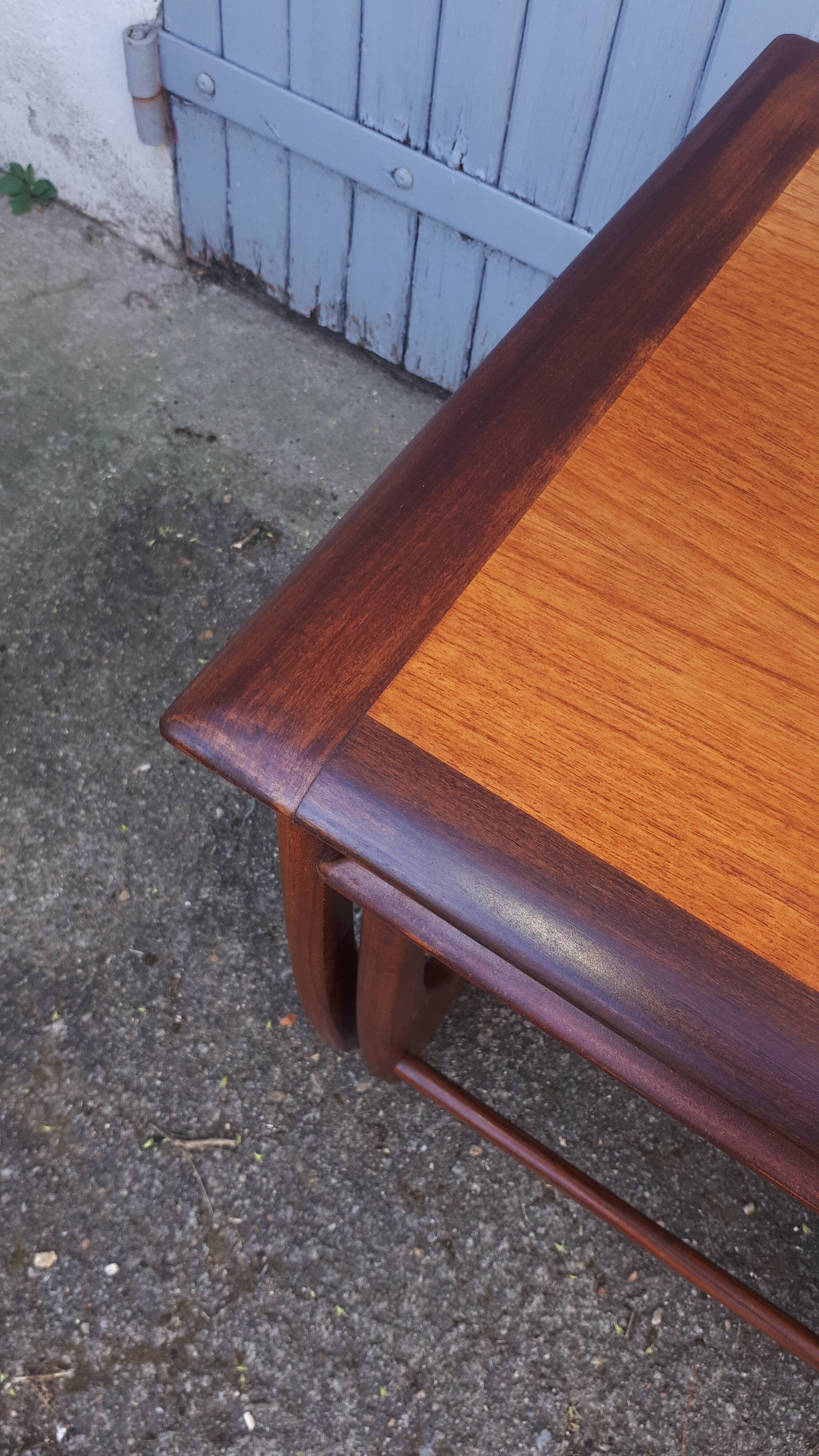 Vintage 1960s Scandinavian teak nesting tables with g plan