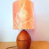 1970s wooden bedside lamp