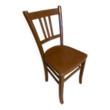 Antique Luterma style bistro chair vintage brown wood