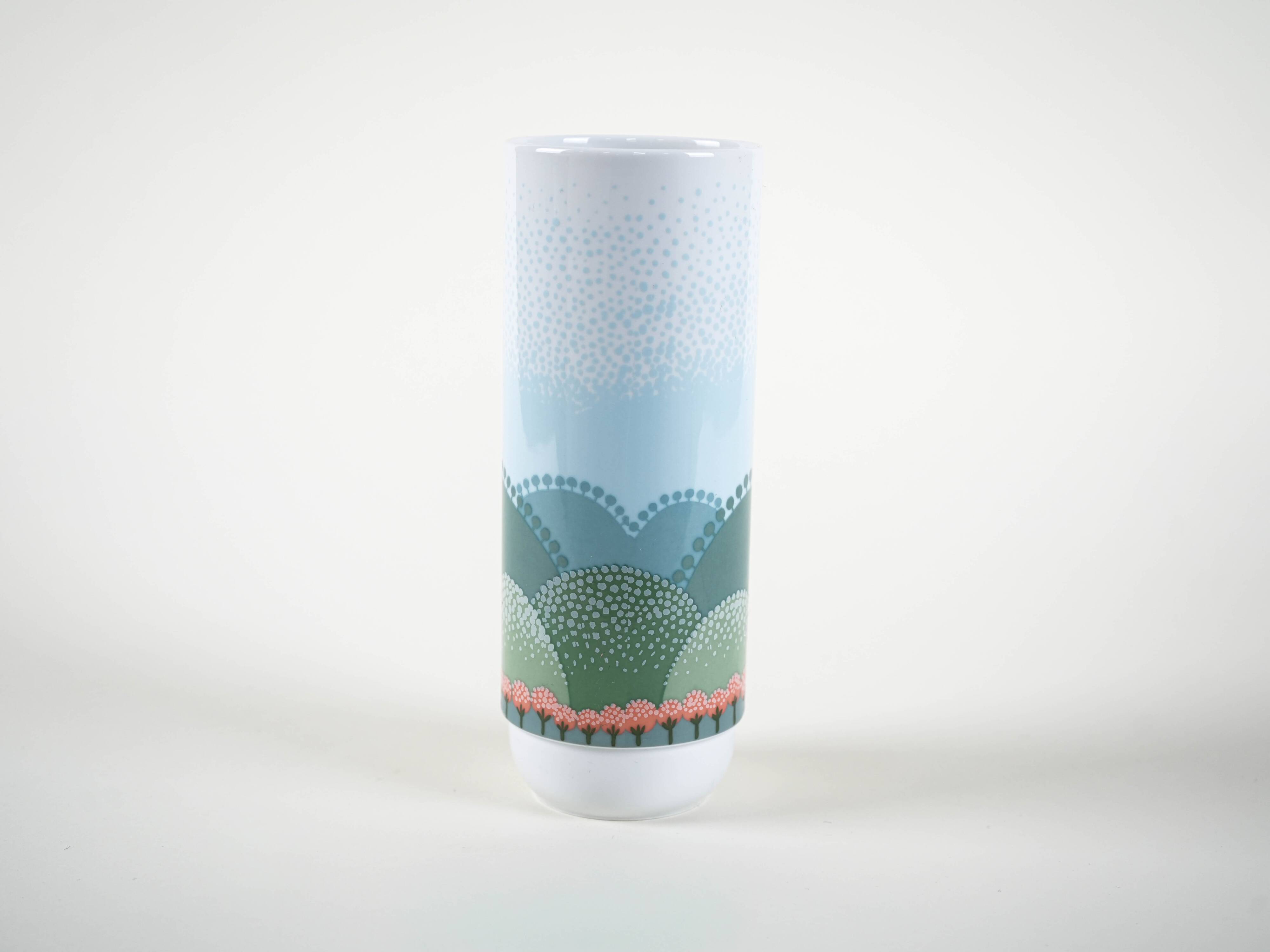 Porcelain vase, European design, 1970s, designers: A. Pozzi & I. Rabuzin, m
